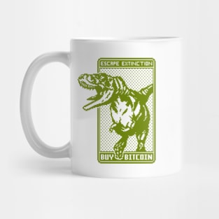 Bitcoin Escape Extinction Pixel Art Mug